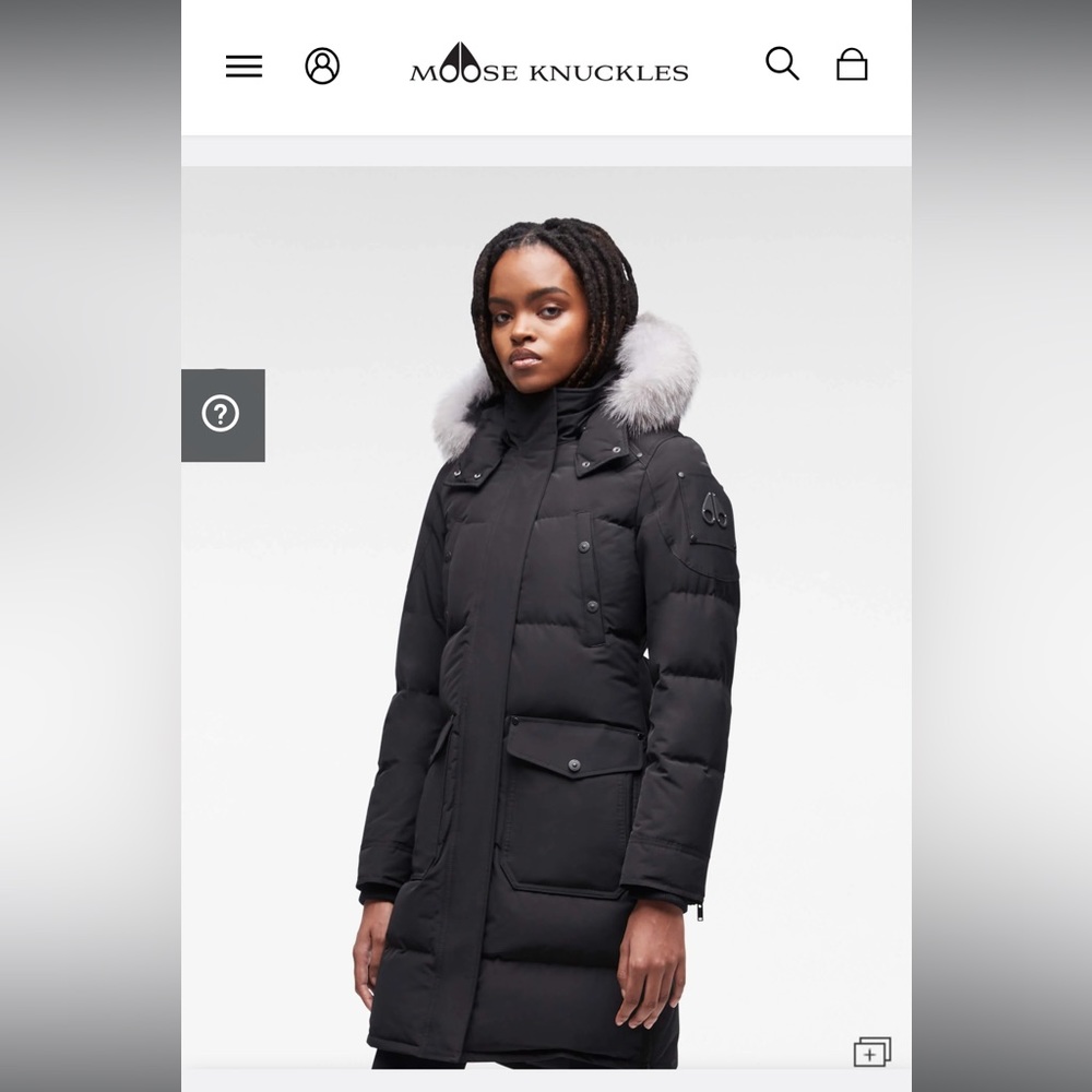 MOOSE KNUCKLES-Black Parka